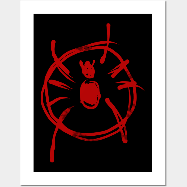 bloody Spider Wall Art by graphicganga